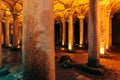 Yerebatan Cistern or Basilica Cistern, Sunken Palace, Sultanahmet, Istanbul. Turkey