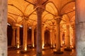Yerebatan Cistern or Basilica Cistern, Sunken Palace, Sultanahmet, Istanbul. Turkey