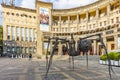 Spider statue sculpture Charles Aznavour square Yerevan Armenia landmark