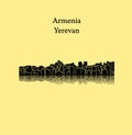 Yerevan, Armenia city silhouette