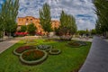 Yerevan, ARMENIA - Famous Cascade Park and Staircase in Erevan Royalty Free Stock Photo