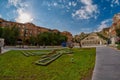 Yerevan, ARMENIA - Famous Cascade Park and Staircase in Erevan Royalty Free Stock Photo