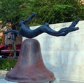 The hare on a bell, by Barry Flanagan Royalty Free Stock Photo