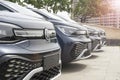 Yerevan Armenia June 03 2023: Volkswagen Car in a row EV dealership Royalty Free Stock Photo