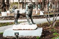 Yerevan, Armenia - March 16, 2020: Sculpture of a dog. Gift of the Armenian community of Amsterdam in celebration of 2800th an