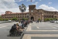 YEREVAN, ARMENIA - MAY 2, 2016: The Government House. Holds the Royalty Free Stock Photo