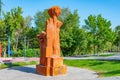 Yerevan, Armenia, September 4, 2023: Lovers alley monnument at V