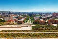 Yerevan, Armenia - 26 September, 2016: A view of Yerevan from Cascade complex in sunny day Royalty Free Stock Photo