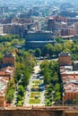 Yerevan, Armenia - 26 September, 2016: A view of Yerevan from Cascade complex in sunny day Royalty Free Stock Photo