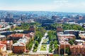 Yerevan, Armenia - 26 September, 2016: A view of Yerevan from Cascade complex in sunny day Royalty Free Stock Photo