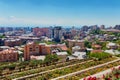 Yerevan, Armenia - 26 September, 2016: A view of Yerevan from Cascade complex in sunny day Royalty Free Stock Photo
