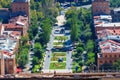 Yerevan, Armenia - 26 September, 2016: A view of Yerevan from Cascade complex in sunny day Royalty Free Stock Photo