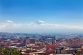 Yerevan, Armenia - 26 September, 2016: A view of Yerevan from Cascade complex in sunny day and view on Ararat Royalty Free Stock Photo