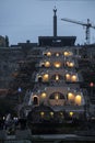 YEREVAN, ARMENIA - SEPTEMBER 21, 2017: Yerevan Cascade and the g Royalty Free Stock Photo