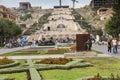 YEREVAN, ARMENIA - SEPTEMBER 21, 2017: Yerevan Cascade and the g Royalty Free Stock Photo