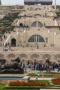 YEREVAN, ARMENIA - SEPTEMBER 21, 2017: Yerevan Cascade and the g Royalty Free Stock Photo