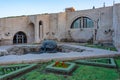 Yerevan cascade and visitor sculpture viewed during morning in A Royalty Free Stock Photo