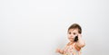 Yes? Baby calling Royalty Free Stock Photo