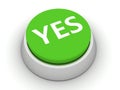 Yes button Royalty Free Stock Photo