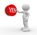 Yes button Royalty Free Stock Photo