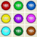 Yes buttons Royalty Free Stock Photo