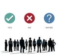 Yes No Answer Questionnaire Concept Royalty Free Stock Photo