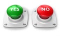 Yes and No buttons Royalty Free Stock Photo