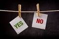 Yes and No concept Royalty Free Stock Photo