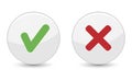 Yes Or No Icon Button