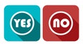 Yes No Vote Vector Banner