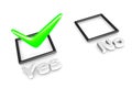 Yes/No voting concept Royalty Free Stock Photo