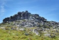Yes Tor, part of the iconic tors situated on Dartmoor, Devon UK. Royalty Free Stock Photo