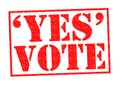 YES VOTE Royalty Free Stock Photo