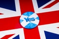 Yes Vote in the Scottish Independence Referendum Royalty Free Stock Photo