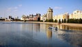 Yesil river in Astana Royalty Free Stock Photo