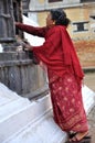 Praying at Yethkha Baha Royalty Free Stock Photo