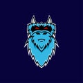 Blue Yeti mascot logo