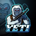 Yeti esport logo mascot design