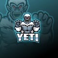 Yeti esport mascot logo design