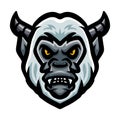 Yeti Head logo mascot design