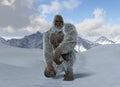 The Yeti. 3D Illustration