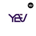 YEV Logo Letter Monogram Design Royalty Free Stock Photo