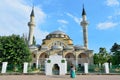 Yevpatoria, Crimea, July, 04, 2016. People walking near ancient Djuma-Djami mosque in Yevpatoria in Crimea Royalty Free Stock Photo