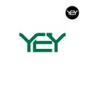 YEY Logo Letter Monogram Design Royalty Free Stock Photo