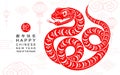 Happy chinese new year 2025 the snake zodiac sign