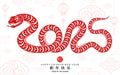 Happy chinese new year 2025 the snake zodiac sign