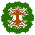 Yggdrasil tree. Celtic symbol of the ancient Vikings.