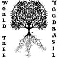 Yggdrasil vector World tree from Scandinavian mythology