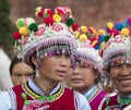 Yi Minority Women in Traditional Clothes Royalty Free Stock Photo