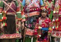 Yi Minority Women in Traditional Clothes Royalty Free Stock Photo